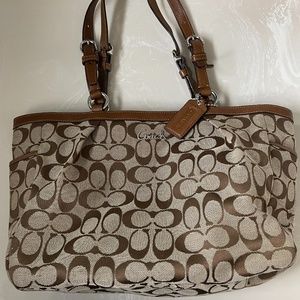 Coach tote - classic logo brown/khaki